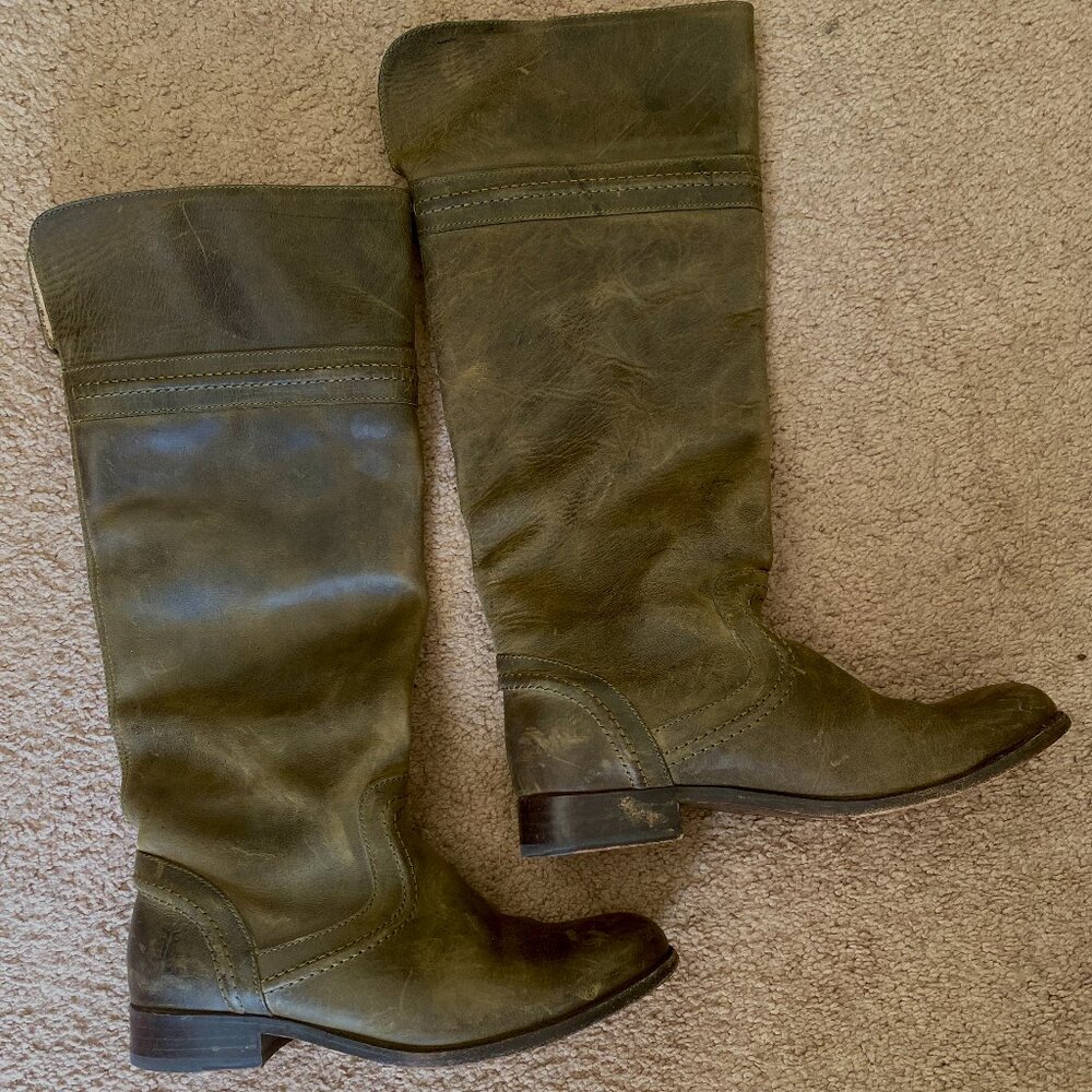 Frye Melissa Trapunto Boots- Size 8